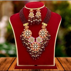 Indian Pakistani wedding jewelry necklace earrings